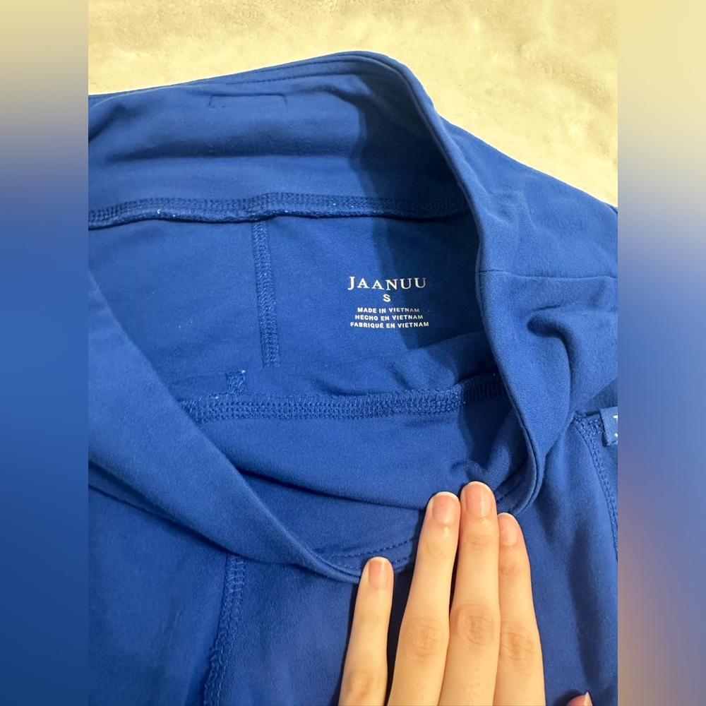 Jaanuu small royal blue yoga scrub pant